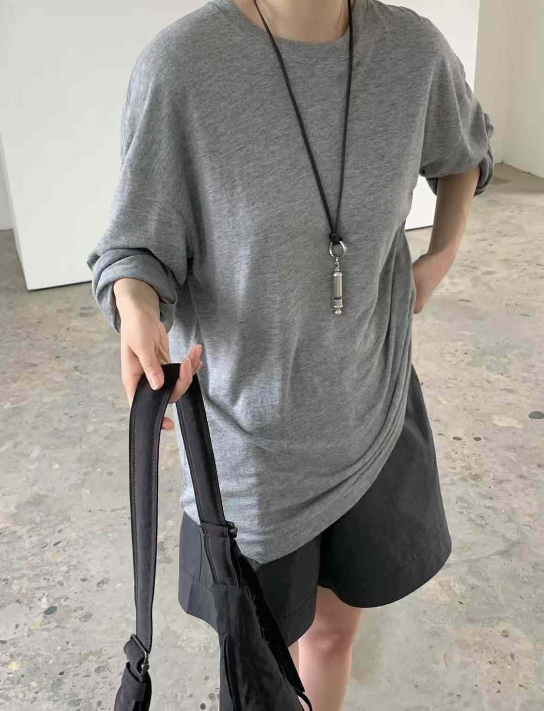 B96.典雅修身鬆緊短褲