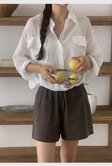 A13.小臉歐膩休閒鬆緊短褲