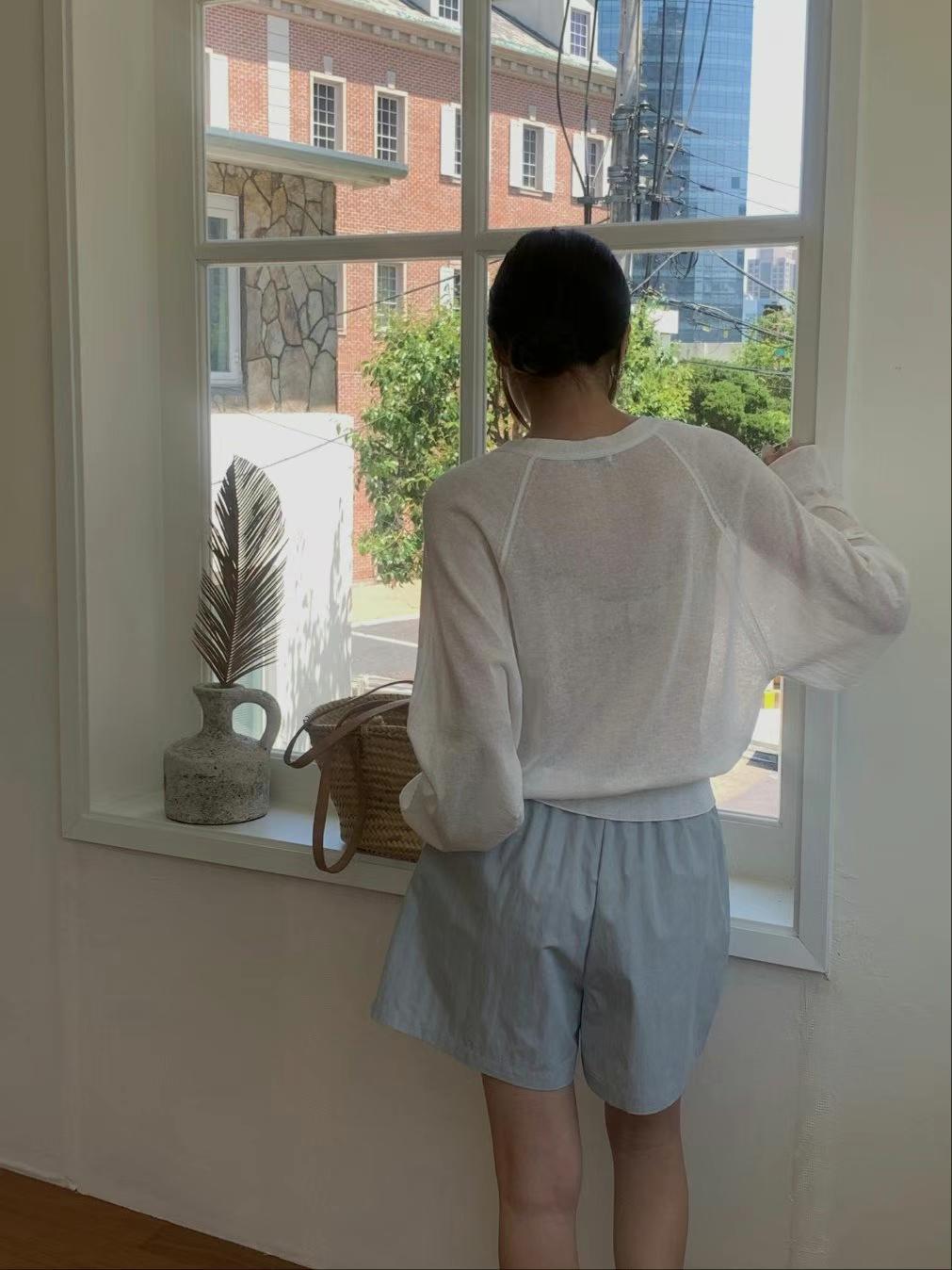 小臉歐膩可愛綁帶短褲
