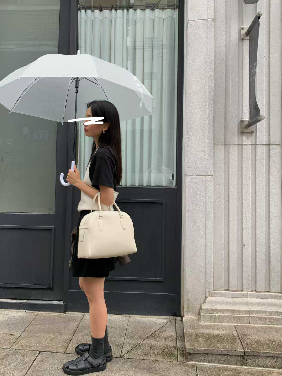 B34.清爽家腰釦造型打褶燈芯絨短褲