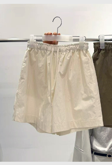 A21.質感家大地色鬆緊腰短褲