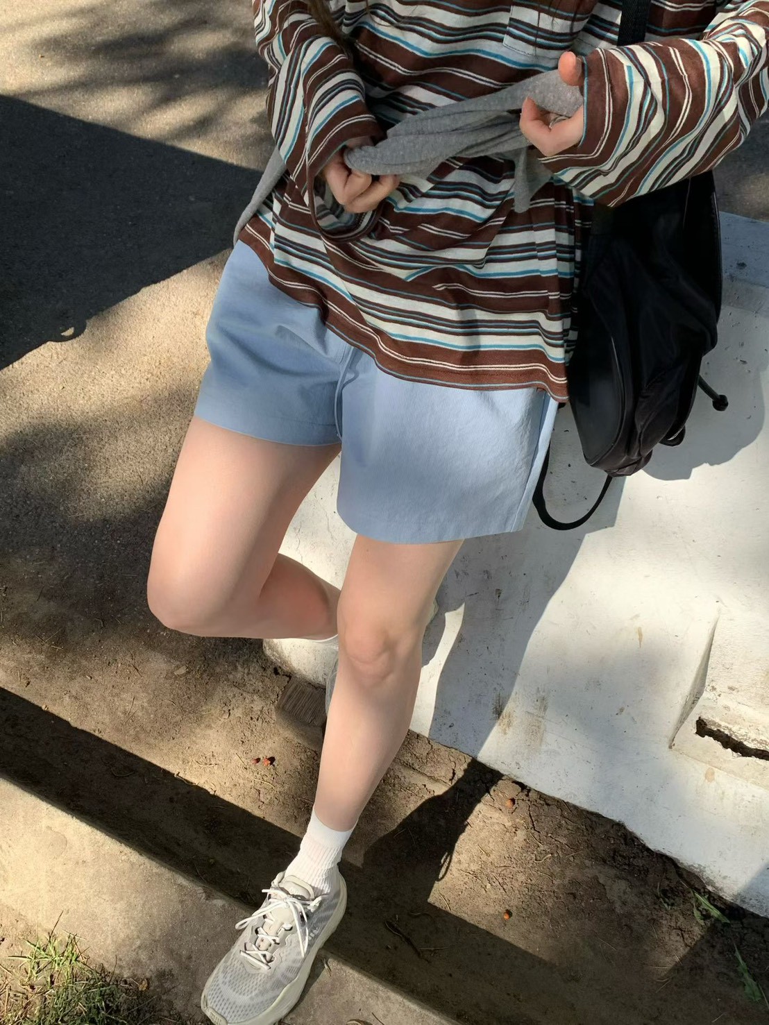 A45.莫蘭迪鬆緊腰短褲