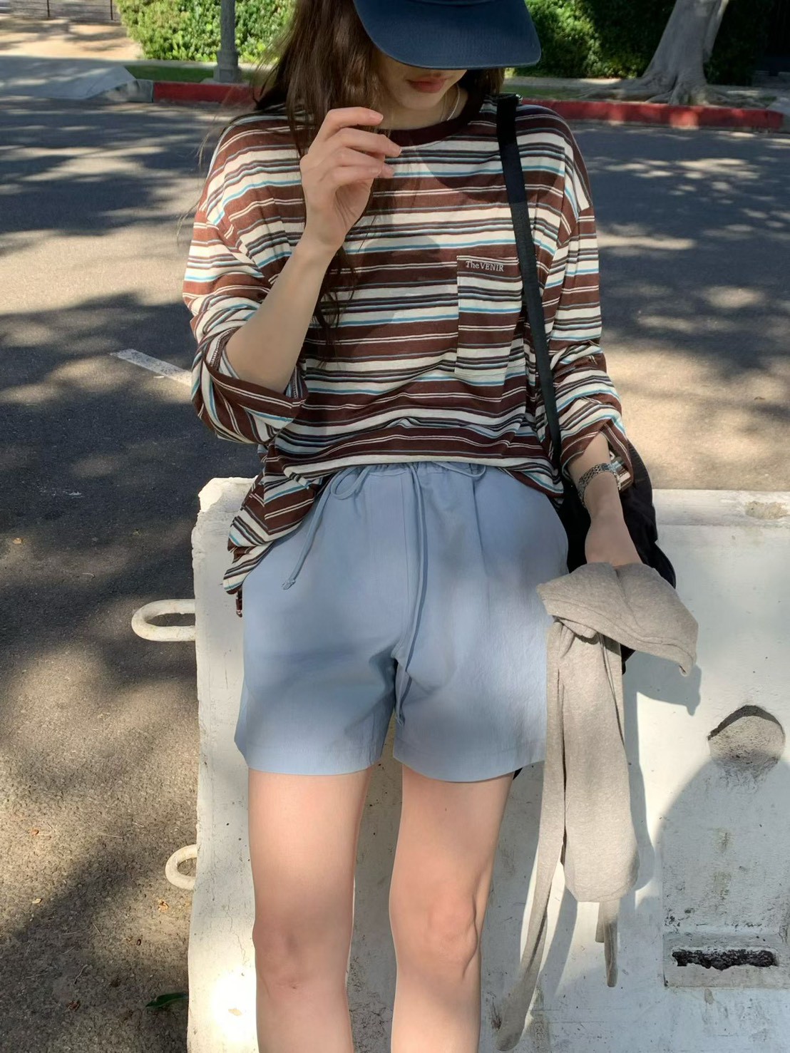 A45.莫蘭迪鬆緊腰短褲