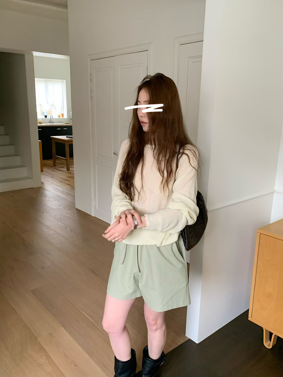 A45.莫蘭迪鬆緊腰短褲