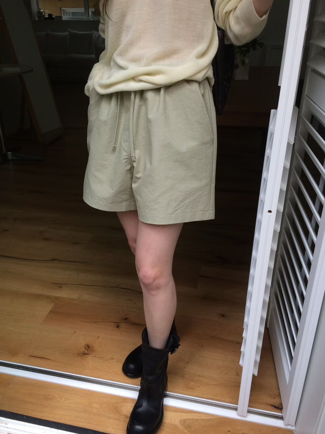 A45.莫蘭迪鬆緊腰短褲