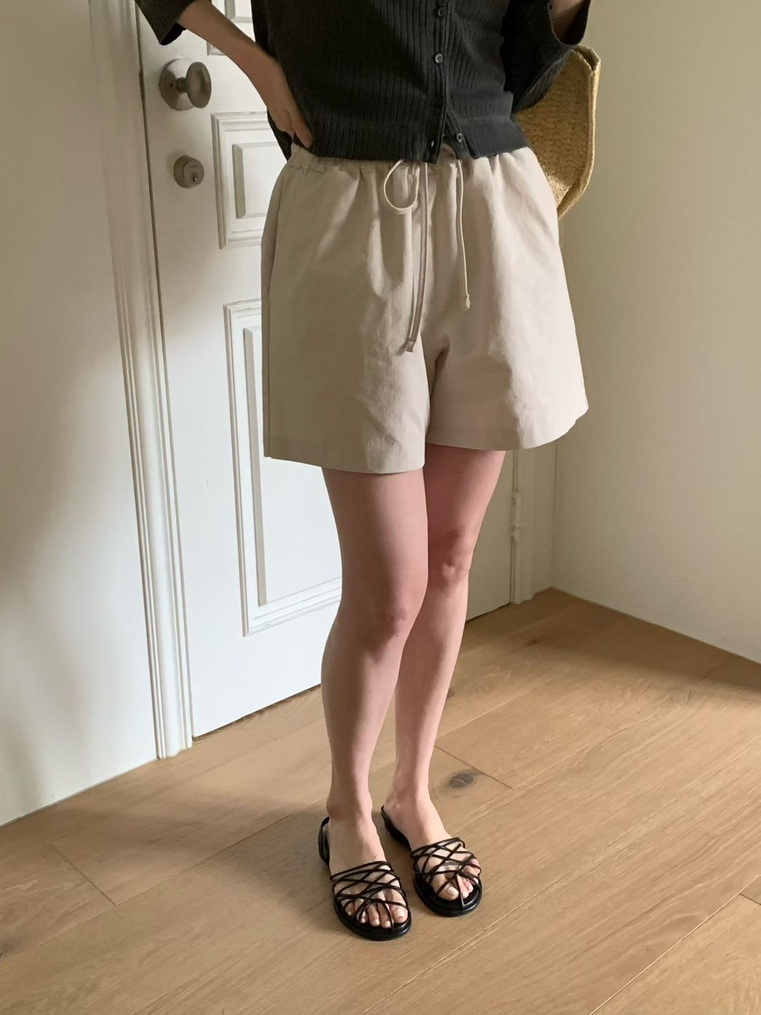 A45.莫蘭迪鬆緊腰短褲