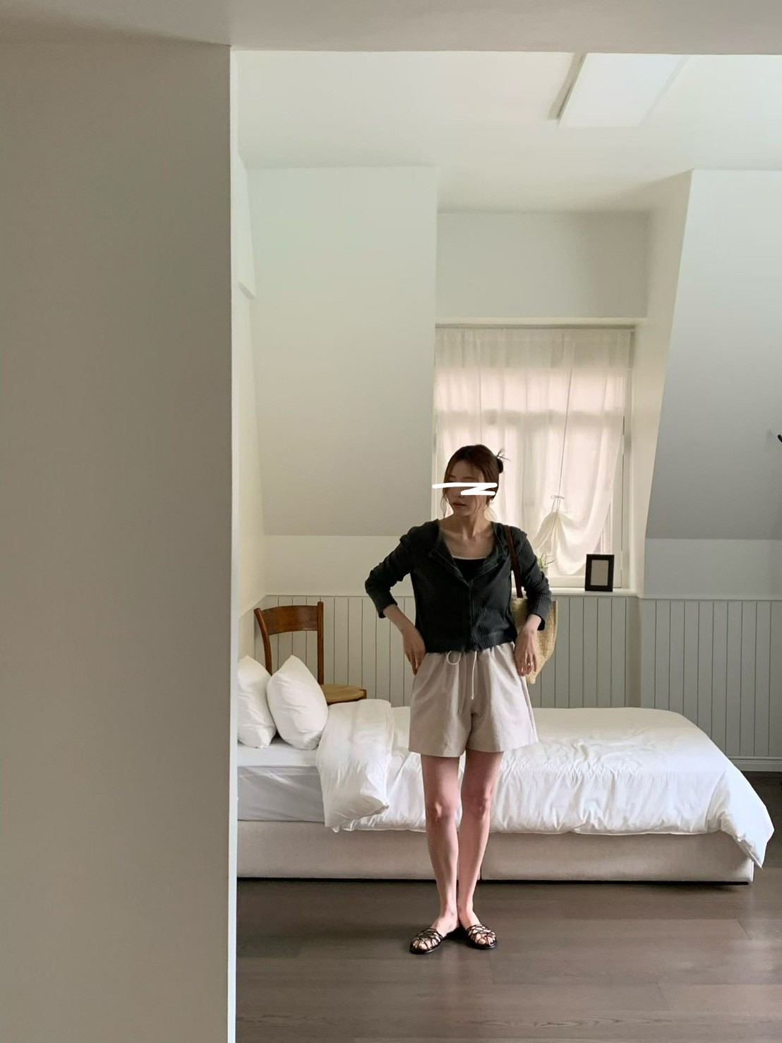 A45.莫蘭迪鬆緊腰短褲