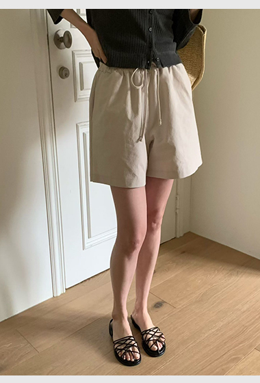 A45.莫蘭迪鬆緊腰短褲