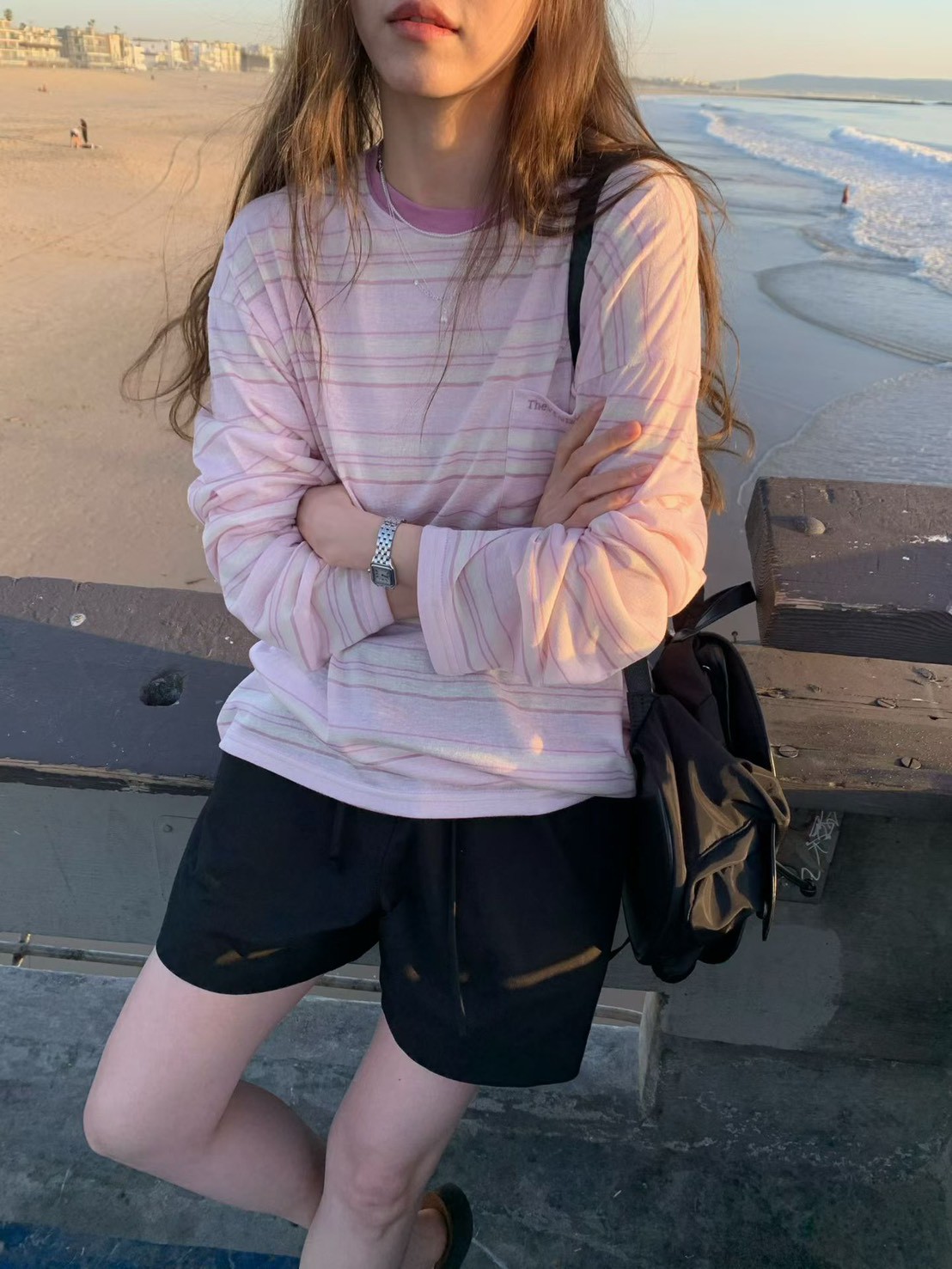 A45.莫蘭迪鬆緊腰短褲