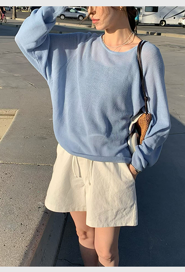 A45.莫蘭迪鬆緊腰短褲