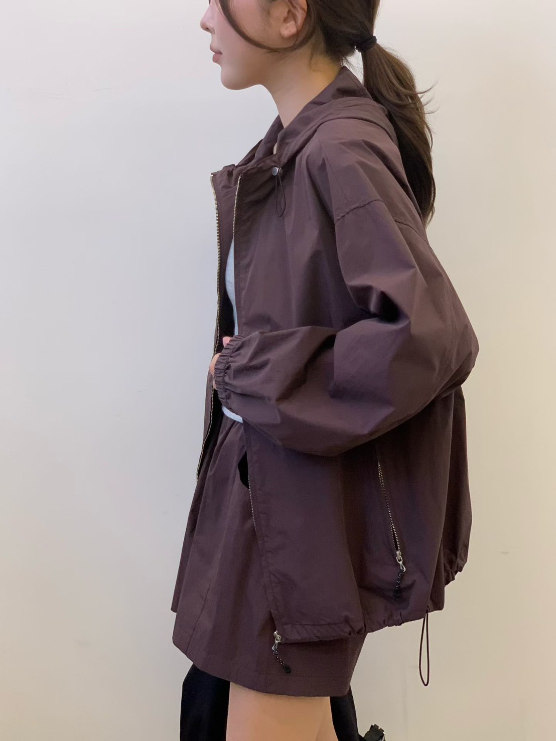 B46.G牌輕量休閒鬆緊短褲