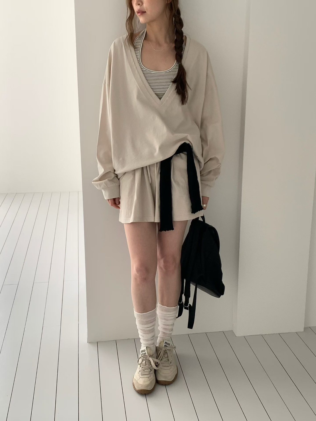 B30.女孩日常鬆緊休閒短褲