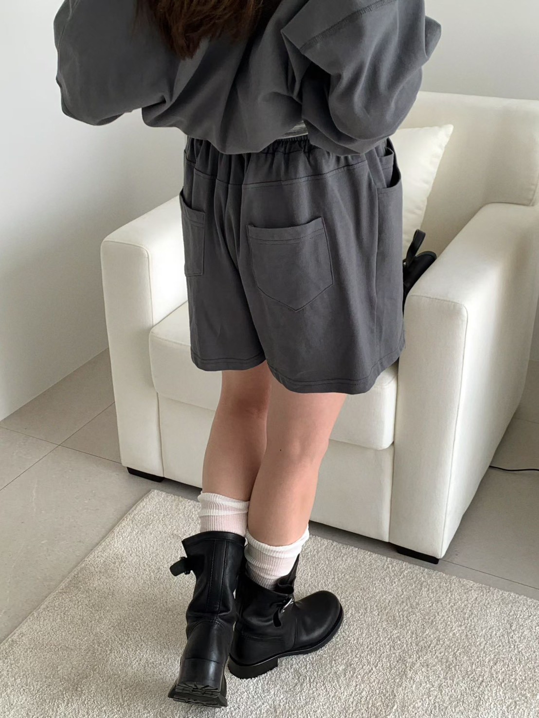 B30.女孩日常鬆緊休閒短褲