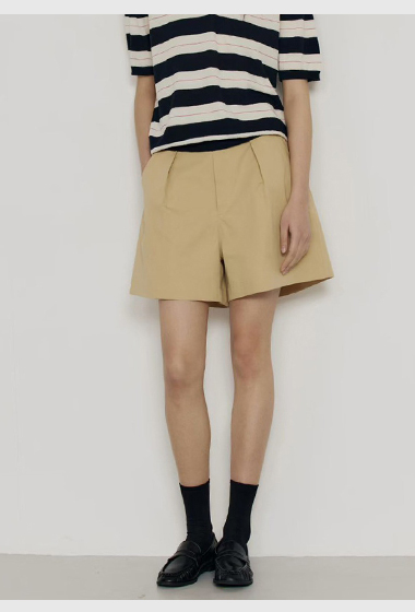 B87.瘦瘦歐膩春日壓摺短褲