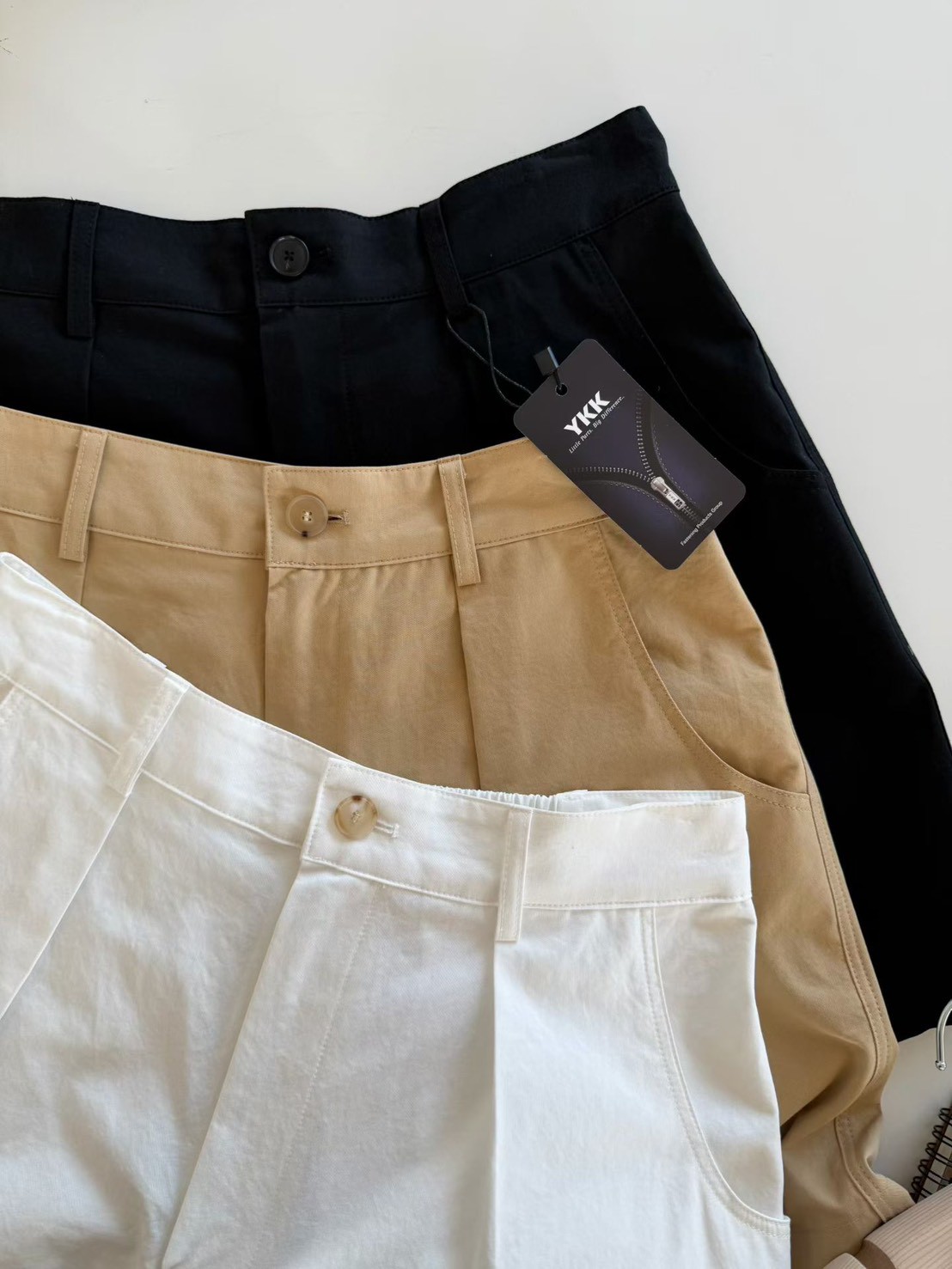 B87.瘦瘦歐膩春日壓摺短褲