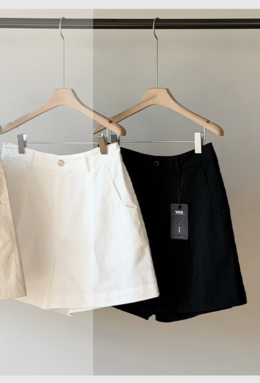 B87.瘦瘦歐膩春日壓摺短褲