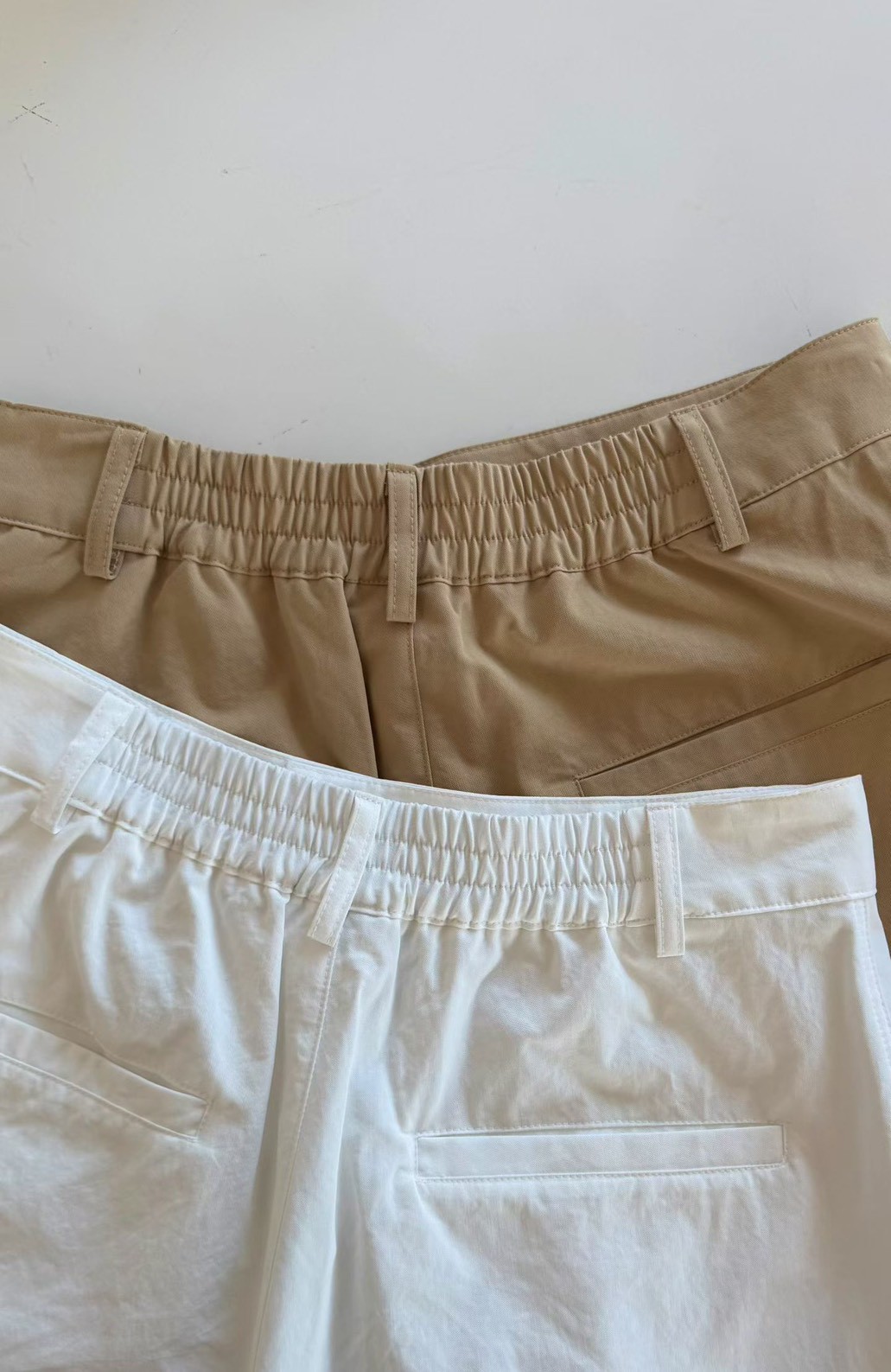 B87.瘦瘦歐膩春日壓摺短褲