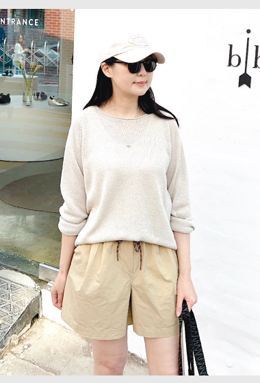 B134.質感家經典抽繩短褲