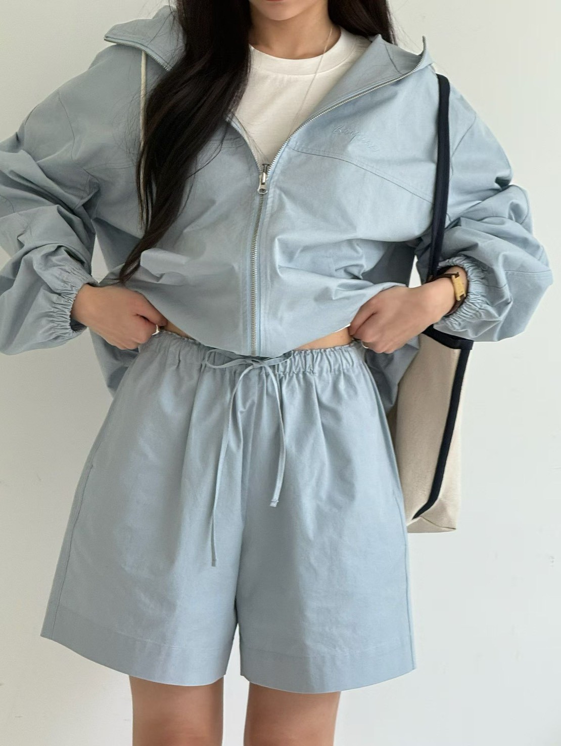 B09.馬卡龍休閒綁帶短褲