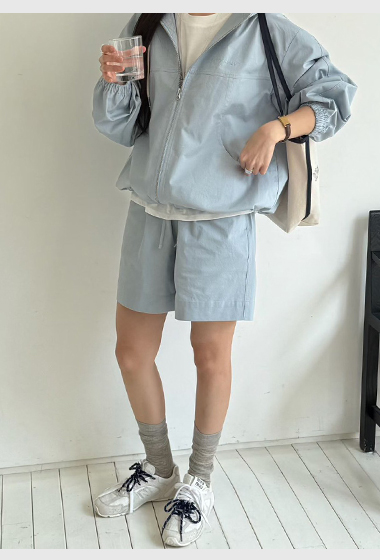 B09.馬卡龍休閒綁帶短褲