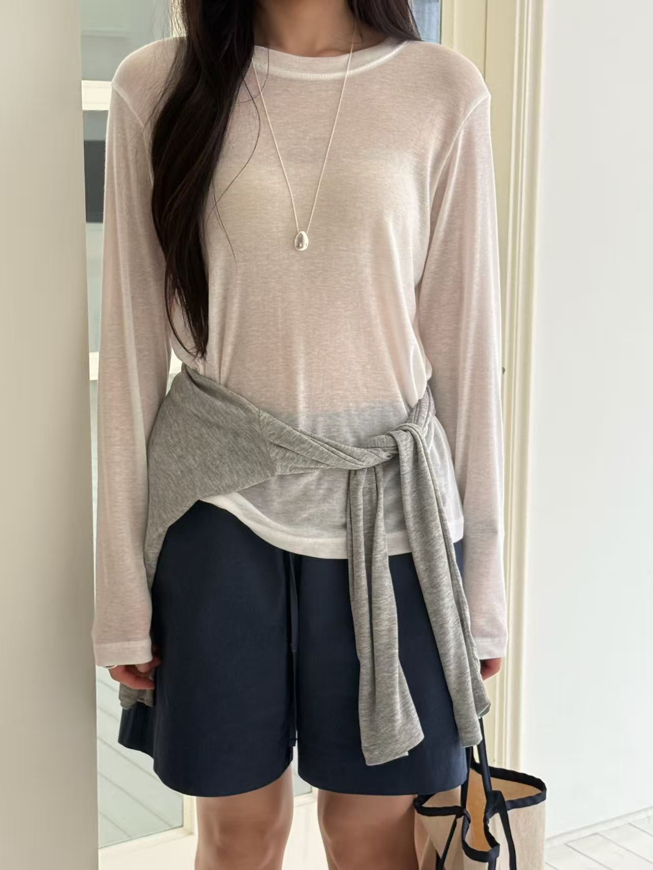 B09.馬卡龍休閒綁帶短褲