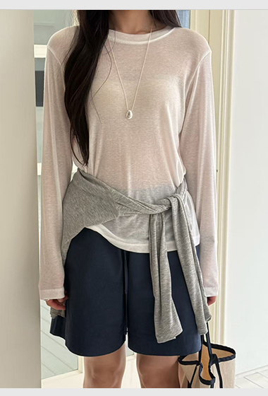 B09.馬卡龍休閒綁帶短褲