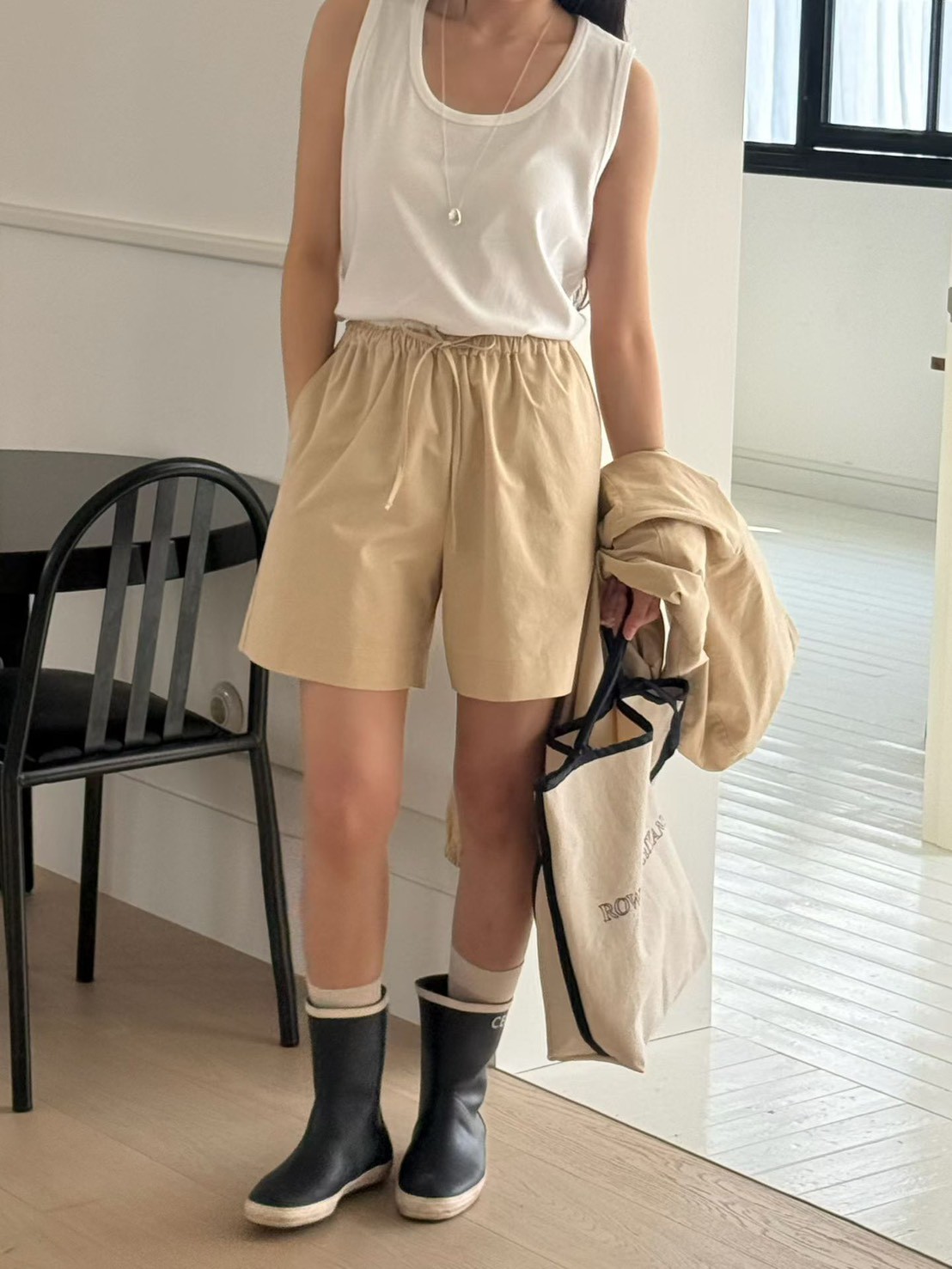 B09.馬卡龍休閒綁帶短褲