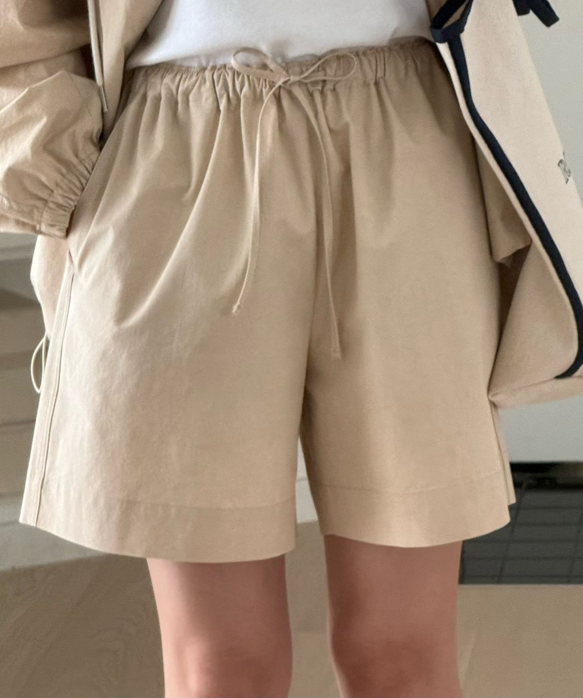 B09.馬卡龍休閒綁帶短褲
