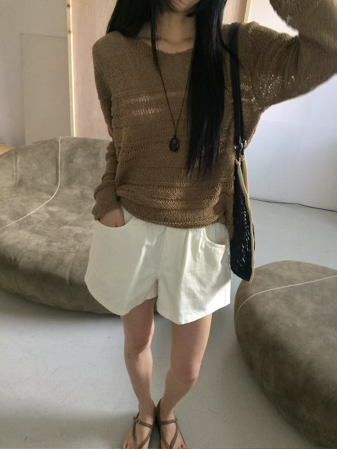 A05.可愛泡芙鬆緊腰短褲