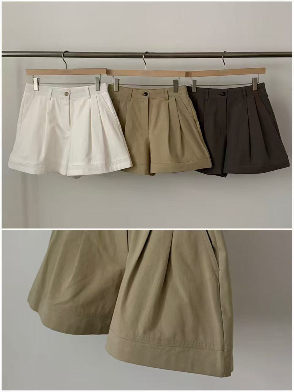B32.櫥窗家都會休閒打褶短褲