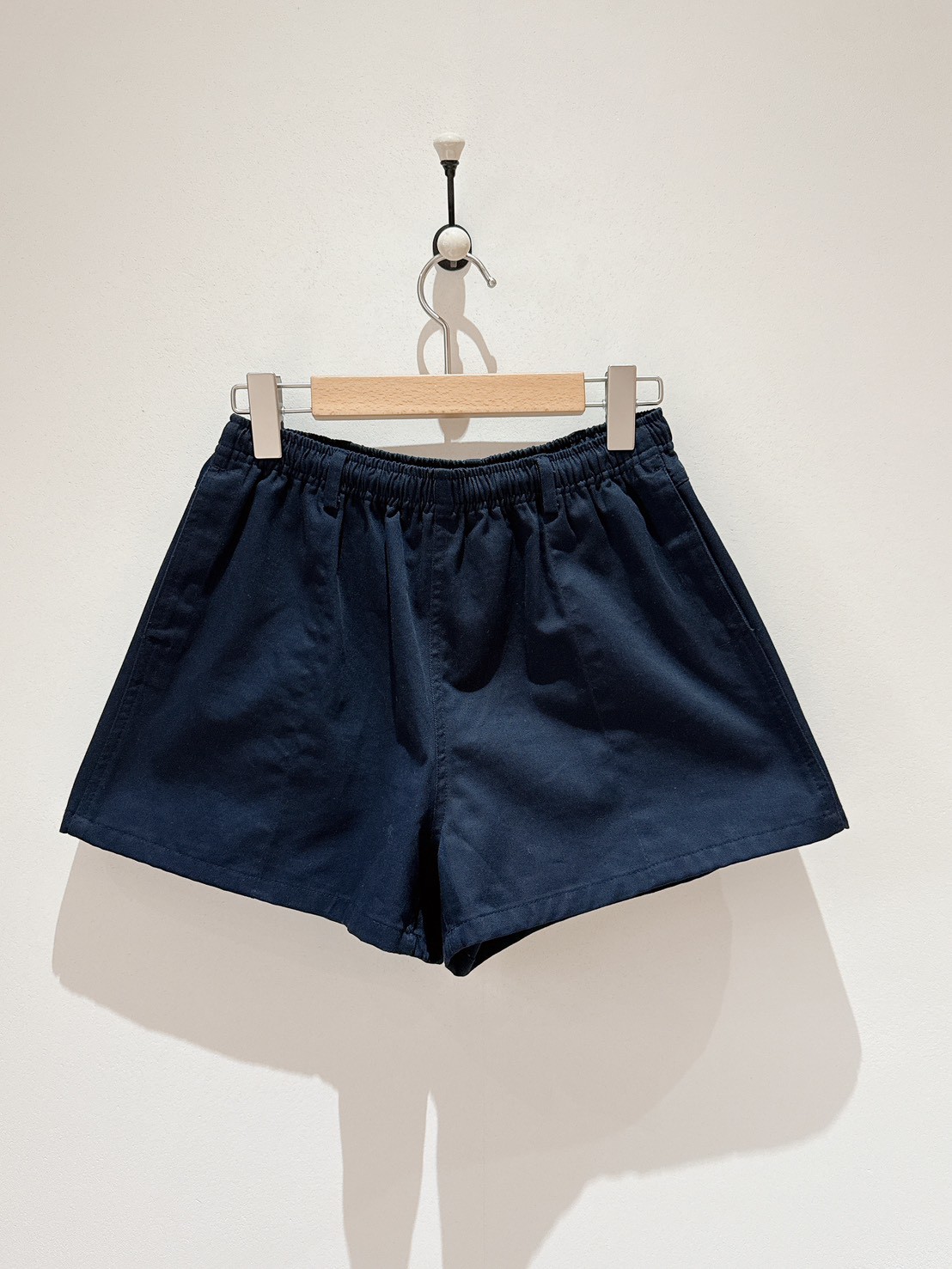 A06.純棉鬆緊腰休閒短褲