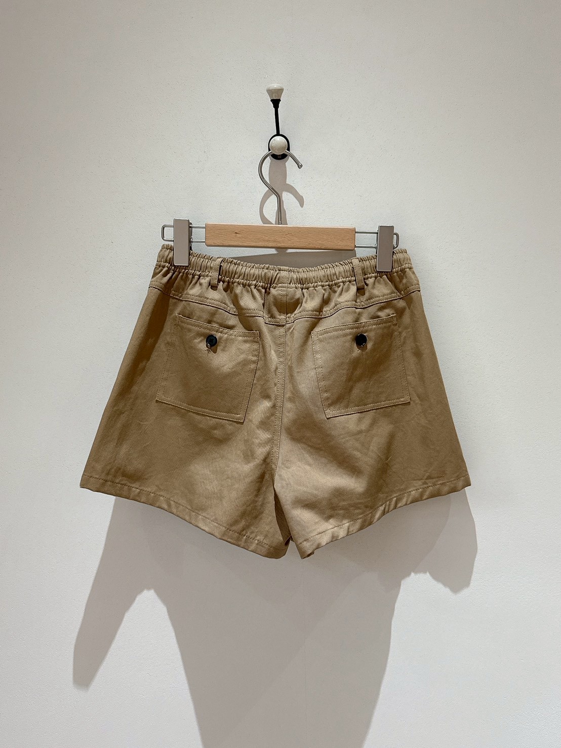 A06.純棉鬆緊腰休閒短褲