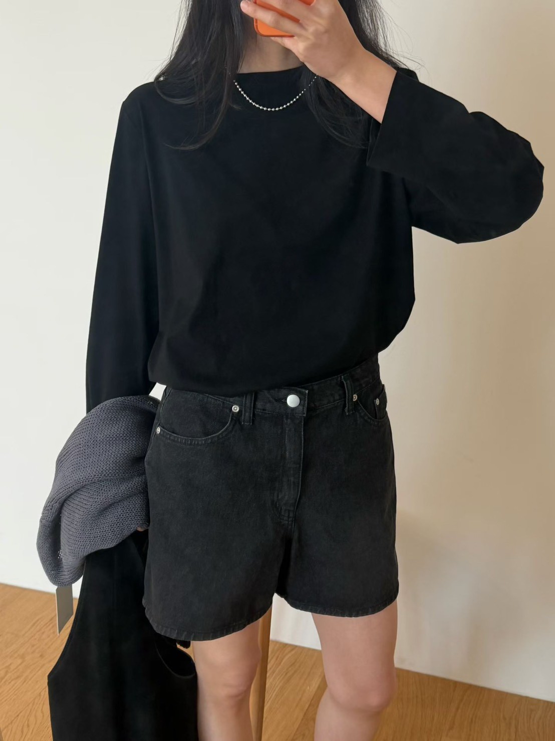 B86.瘦瘦歐膩百搭牛仔短褲