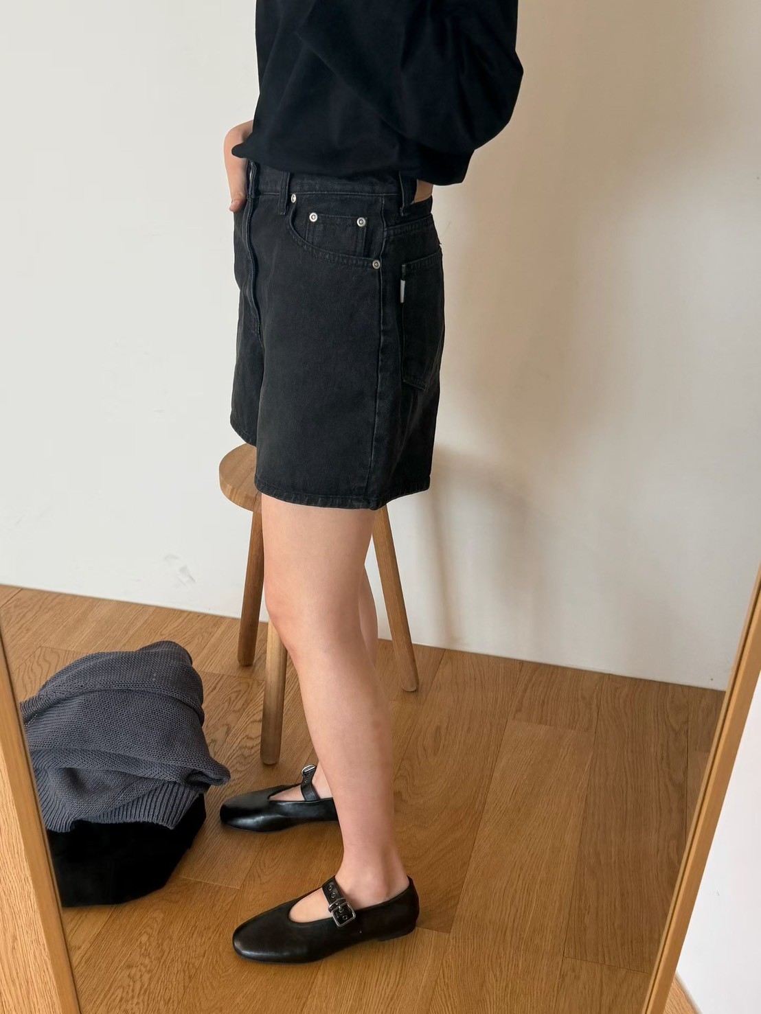 B86.瘦瘦歐膩百搭牛仔短褲