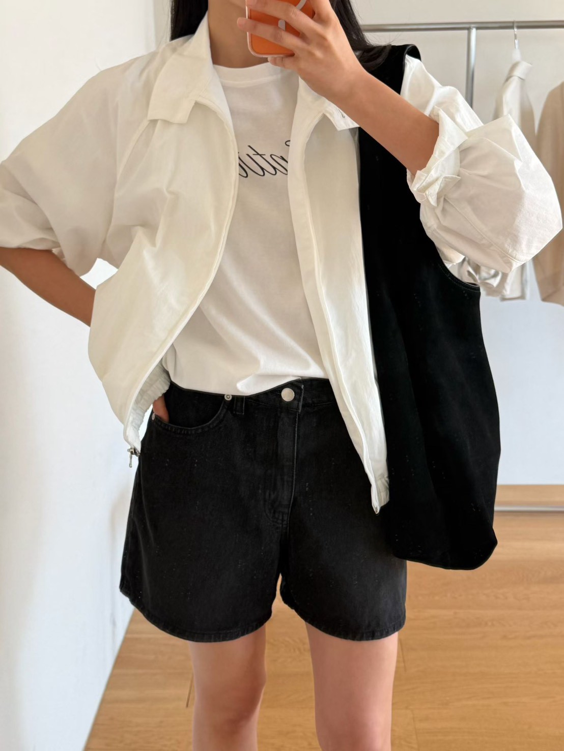 B86.瘦瘦歐膩百搭牛仔短褲