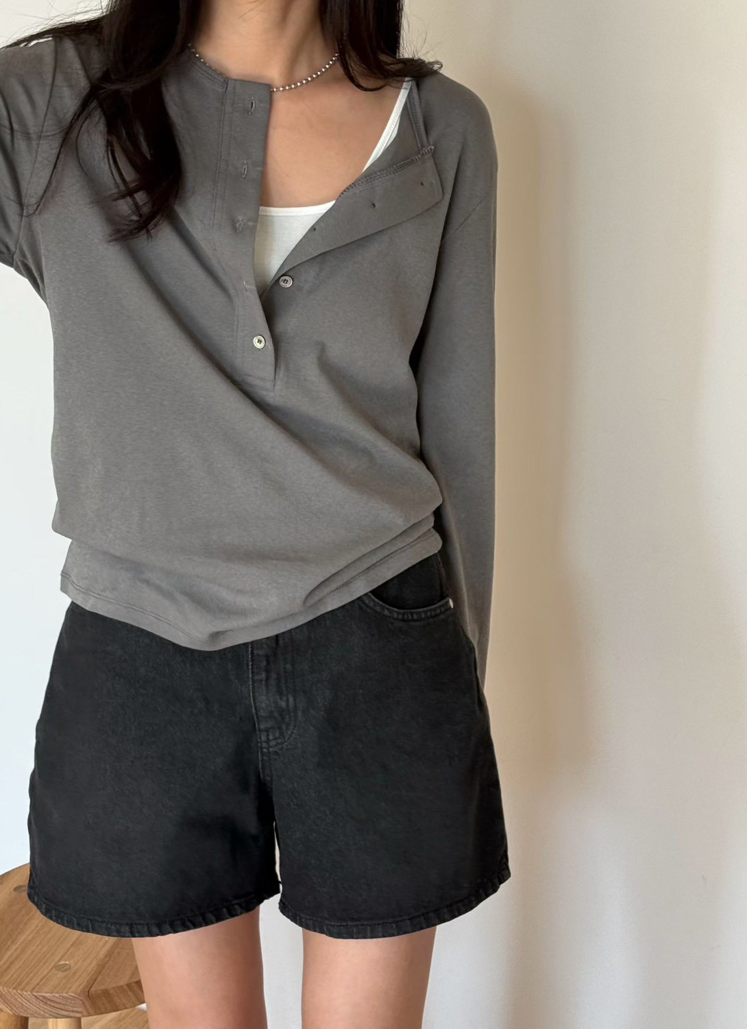 B86.瘦瘦歐膩百搭牛仔短褲