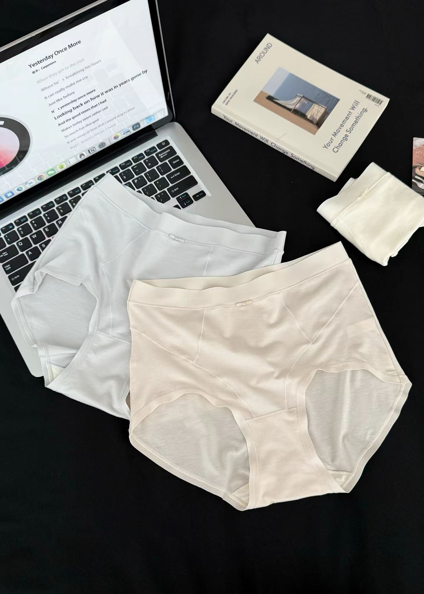 B05.醋酸涼感冰肌內褲6入