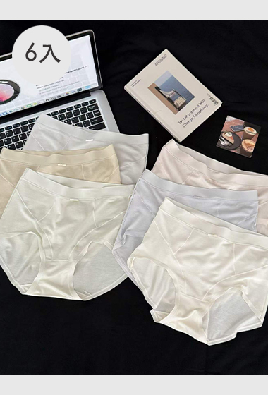 B05.醋酸涼感冰肌內褲6入