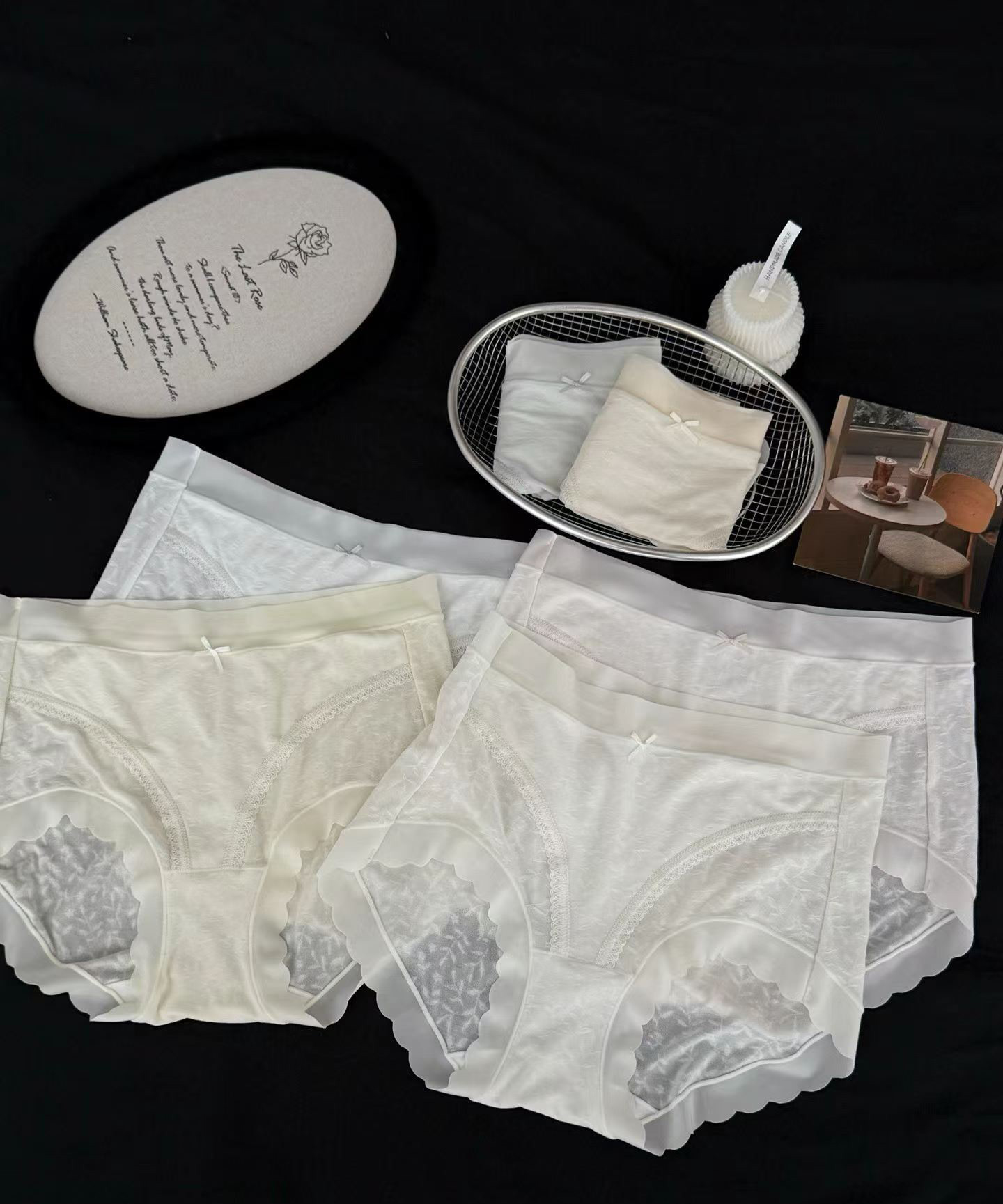 B03.緹花涼感冰肌內褲6入