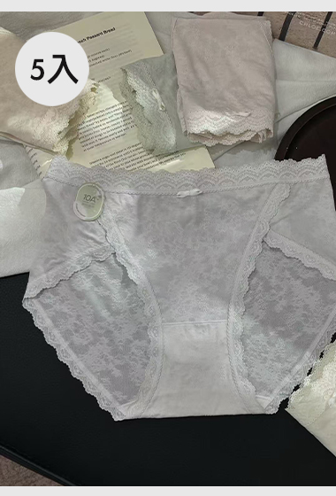 A01.優雅微甜冰花內褲5入裝