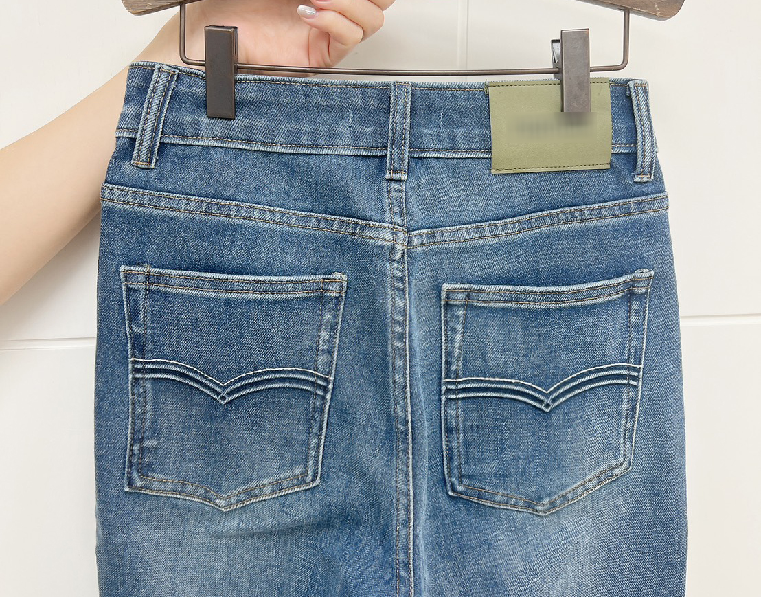 高腰顯瘦彈性煙管牛仔九分褲