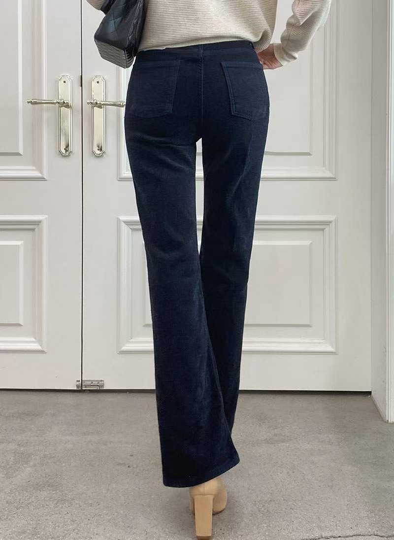 B65.極致纖瘦溫暖絨面牛仔褲