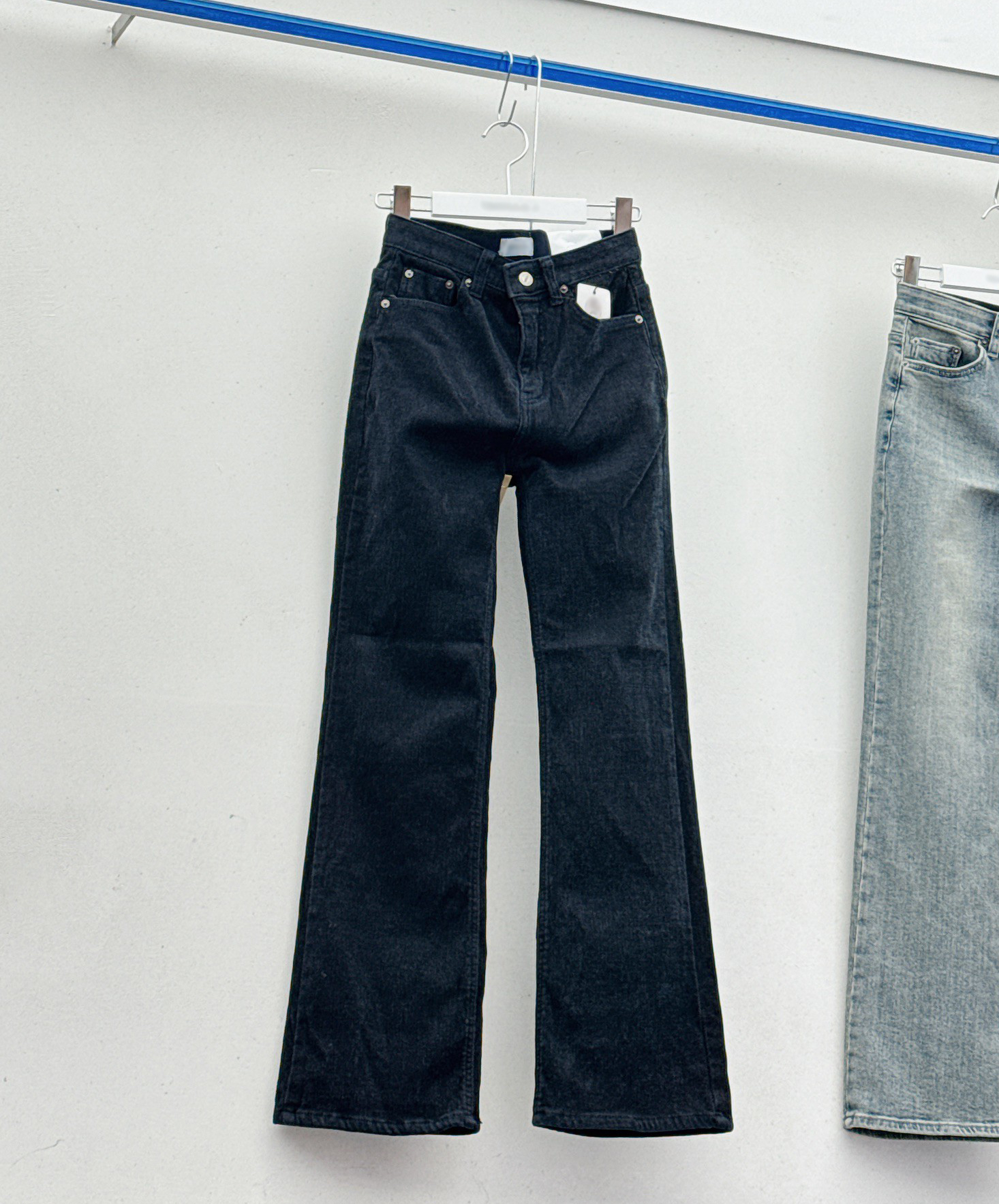 B65.極致纖瘦溫暖絨面牛仔褲