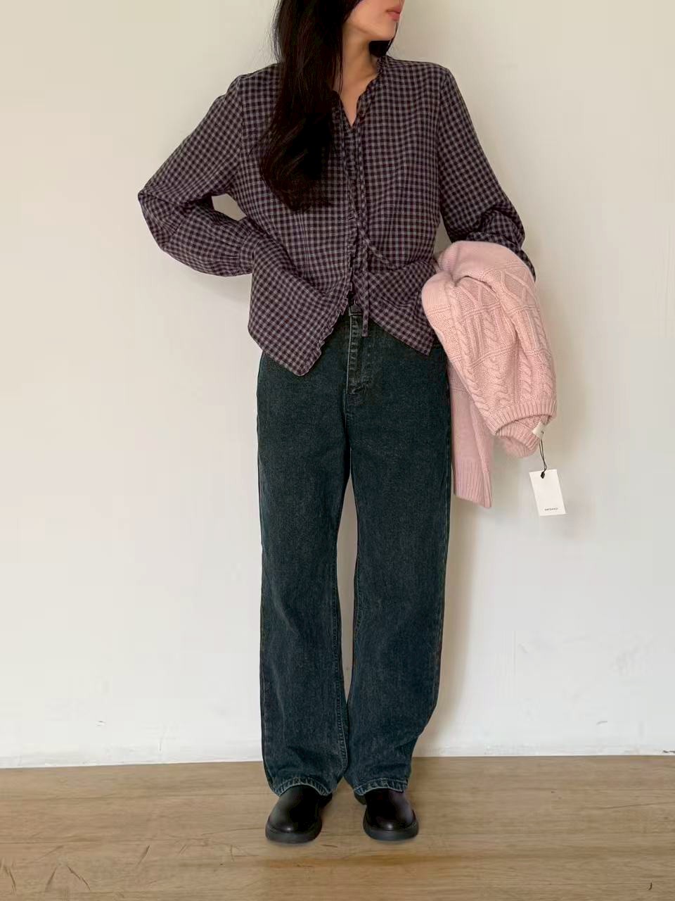 B45.瘦瘦歐膩復古水洗牛仔褲