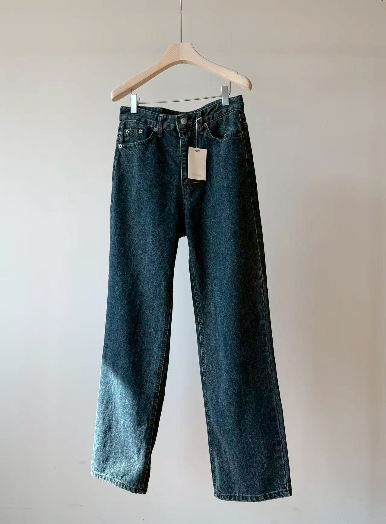 B45.瘦瘦歐膩復古水洗牛仔褲