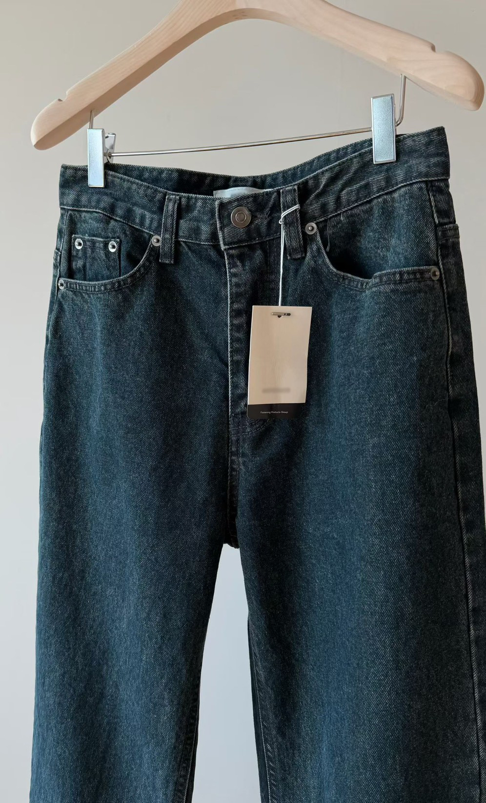 B45.瘦瘦歐膩復古水洗牛仔褲