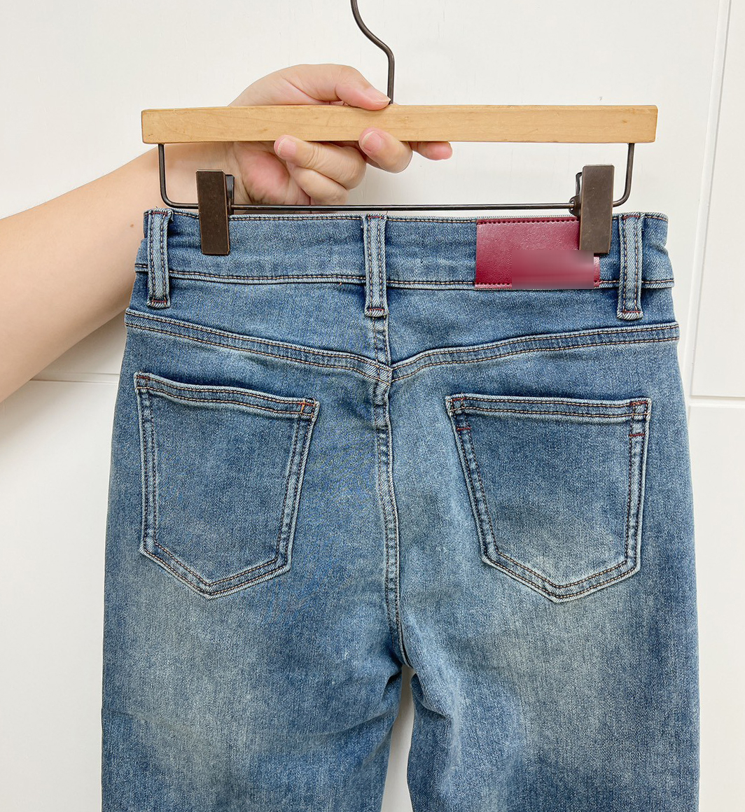 C02.迷人曲線小喇叭內磨毛牛仔長褲