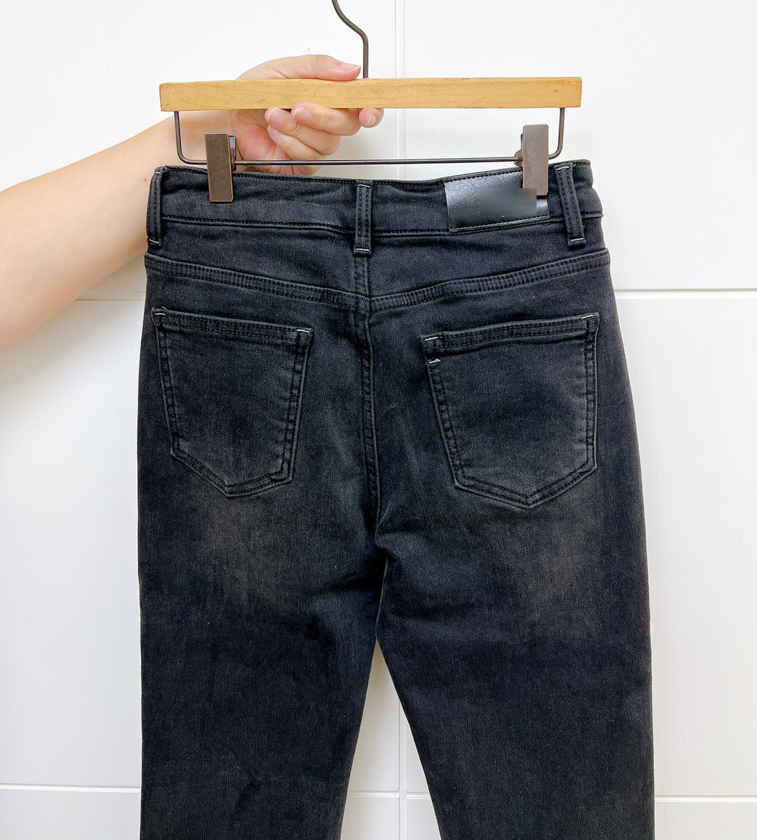 C02.迷人曲線小喇叭內磨毛牛仔長褲