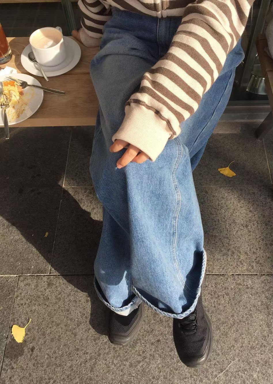 B23.人氣熱賣內磨毛漂亮牛仔褲