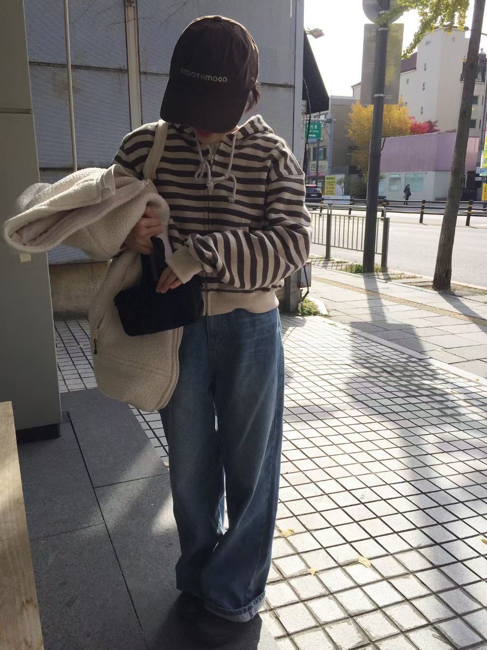 B23.人氣熱賣內磨毛漂亮牛仔褲